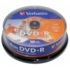 DVD-R мини8см Verbatim 1,4Gb cake 10
