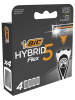 Сменные кассеты BIC Flex 5 Hybrid 5 лезвий 4шт